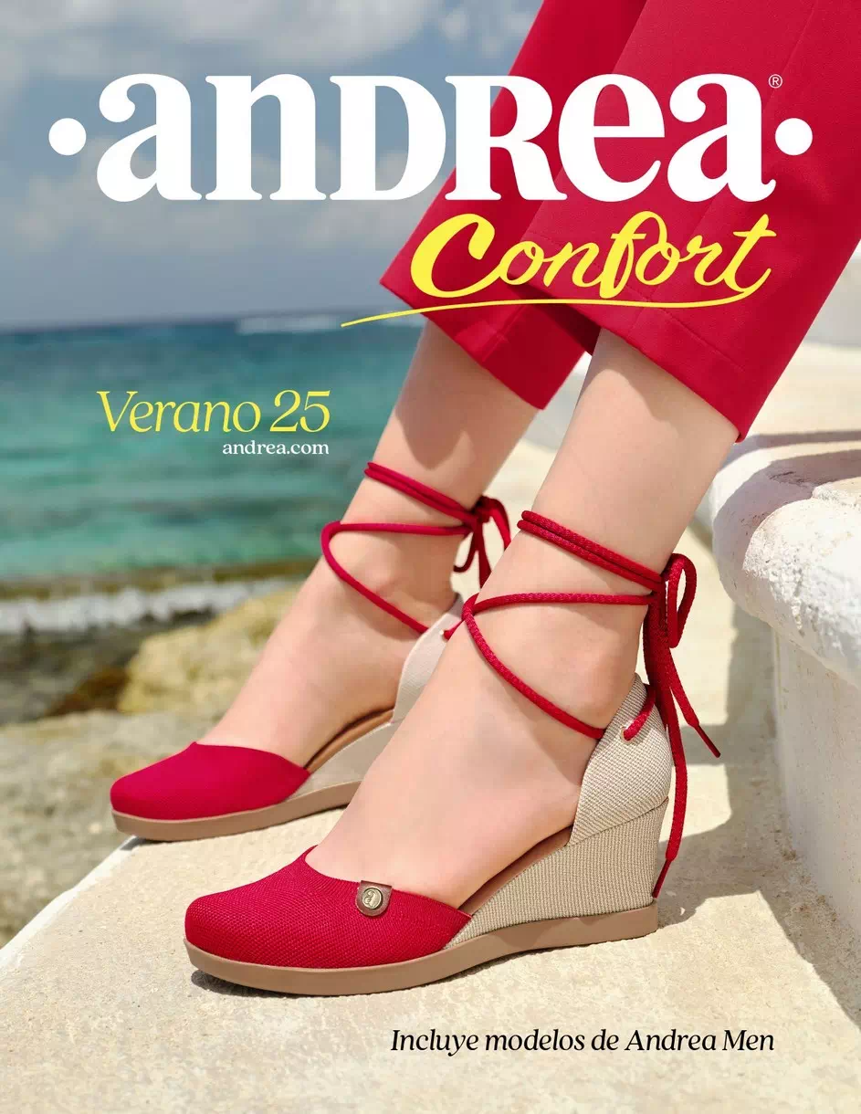 catalogo andrea calzado confort verano 2025 mexico